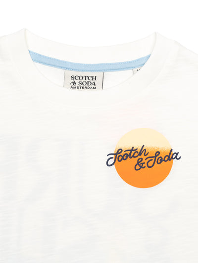 T-Shirt mit Logo-Motiv-Print - Off White