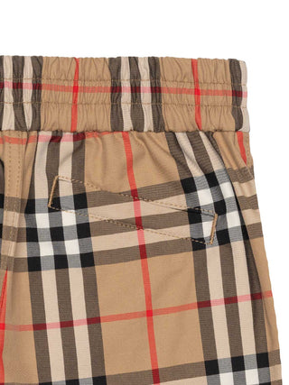 Shorts mit Vintage Check - Archive Beige