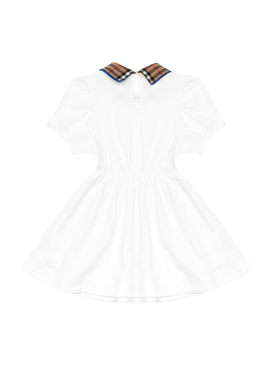 Kleid mit Polokragen - Weiß