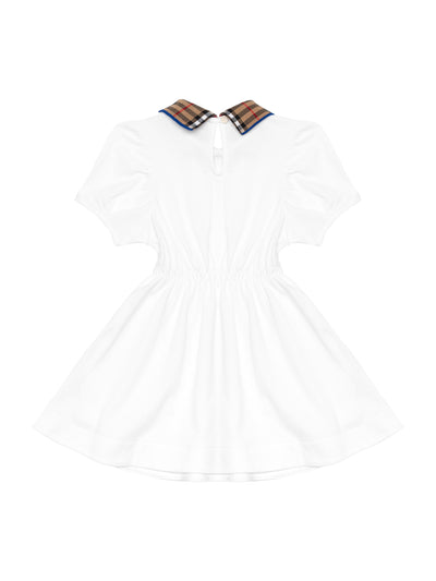 Kleid mit Polokragen - Weiß