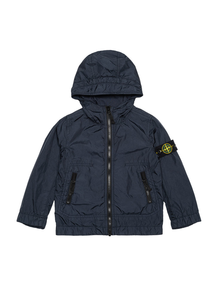 Übergangsjacke mit Logo-Patch - Navy