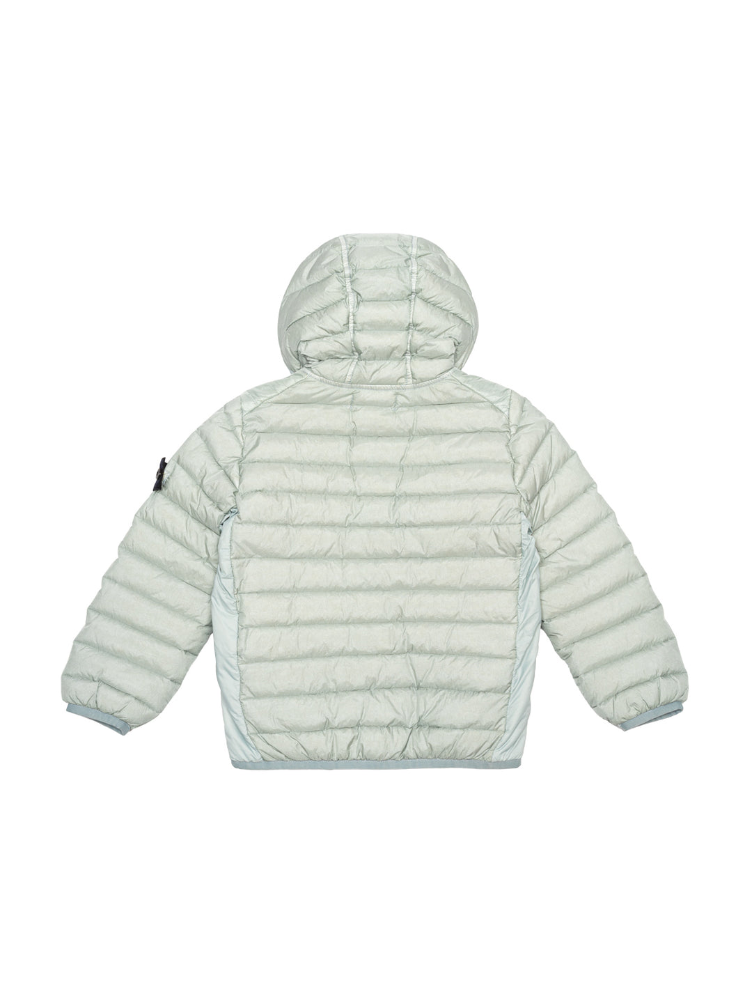 Daunen-Steppjacke mit Logo-Patch - Pearl