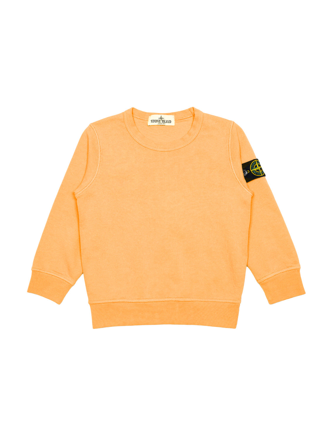 Sweatshirt mit Logo-Patch - Orange