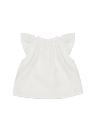 Liki Leinenbluse - Crispy White