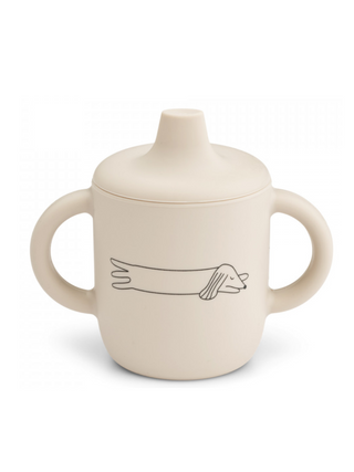 Neil Silikon-Trinklernbecher 150ml - Dog Sandy