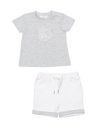 T-Shirt und Shorts im Set - Grau