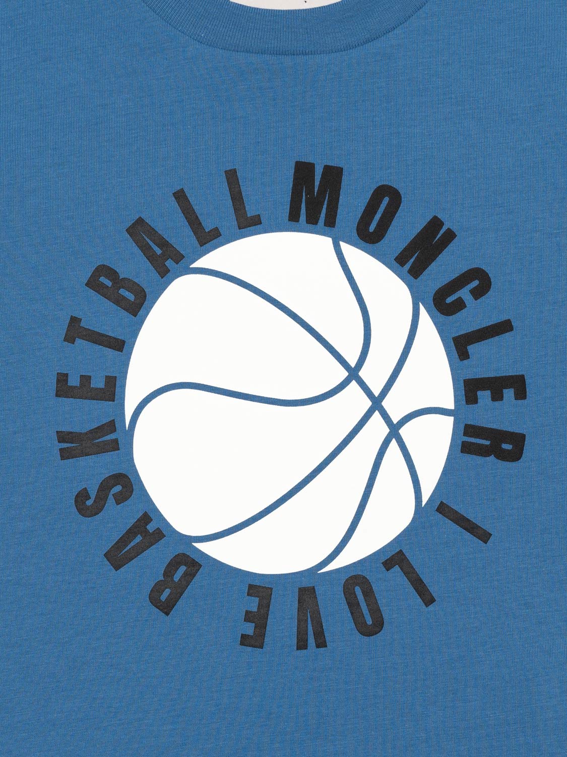 T-Shirt mit Basketball-Logo-Print - Blau
