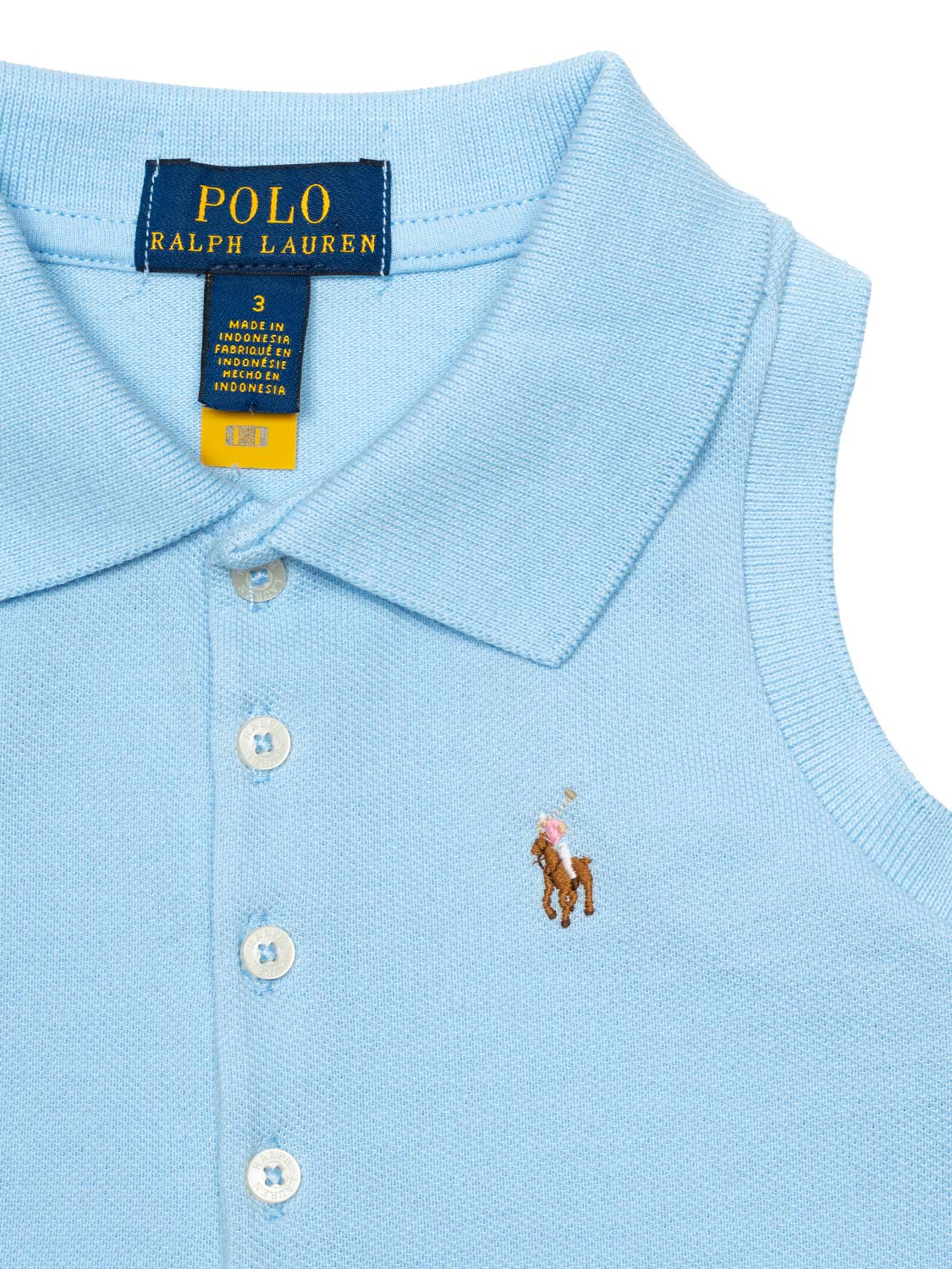 Ärmelloses Polo-Shirt - Hellblau