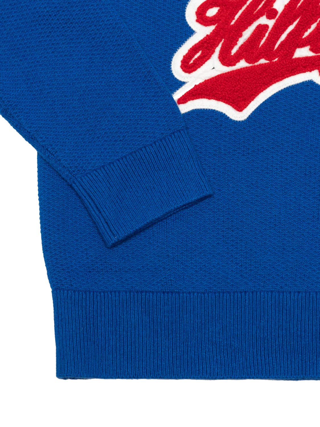 Sweater mit Logo-Applikation - Blau