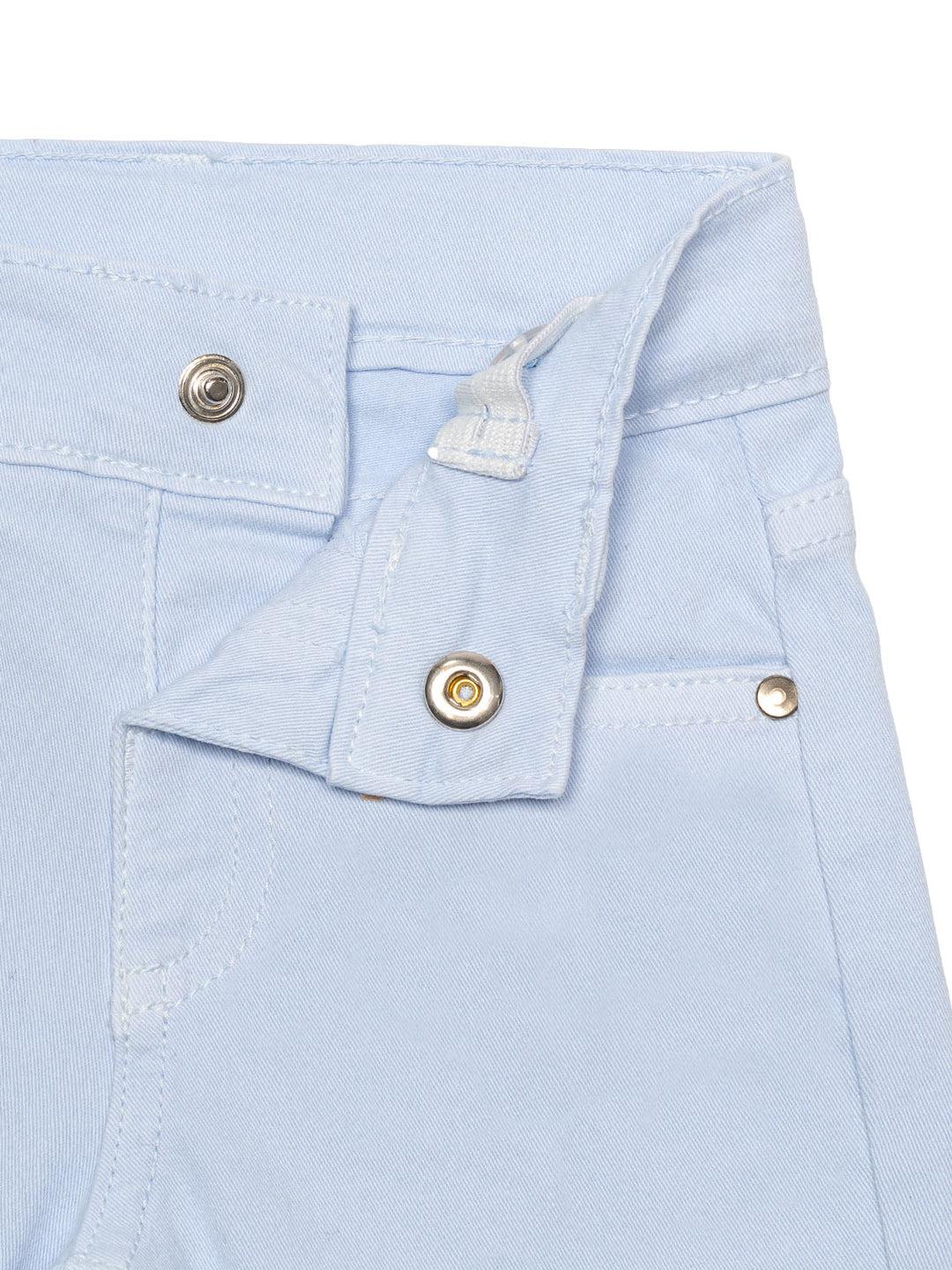 Five-Pocket Jeans mit Logo - Hellblau