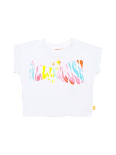 T-Shirt mit psychedelischem Logo - Weiß