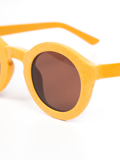 Sonnenbrille mit runden Gläsern - Orange