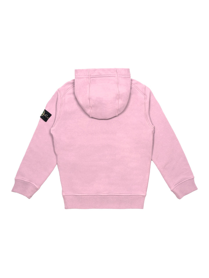 Hoodie mit Logo-Patch - Rosa