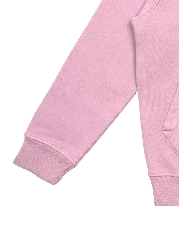 Hoodie mit Logo-Patch - Rosa