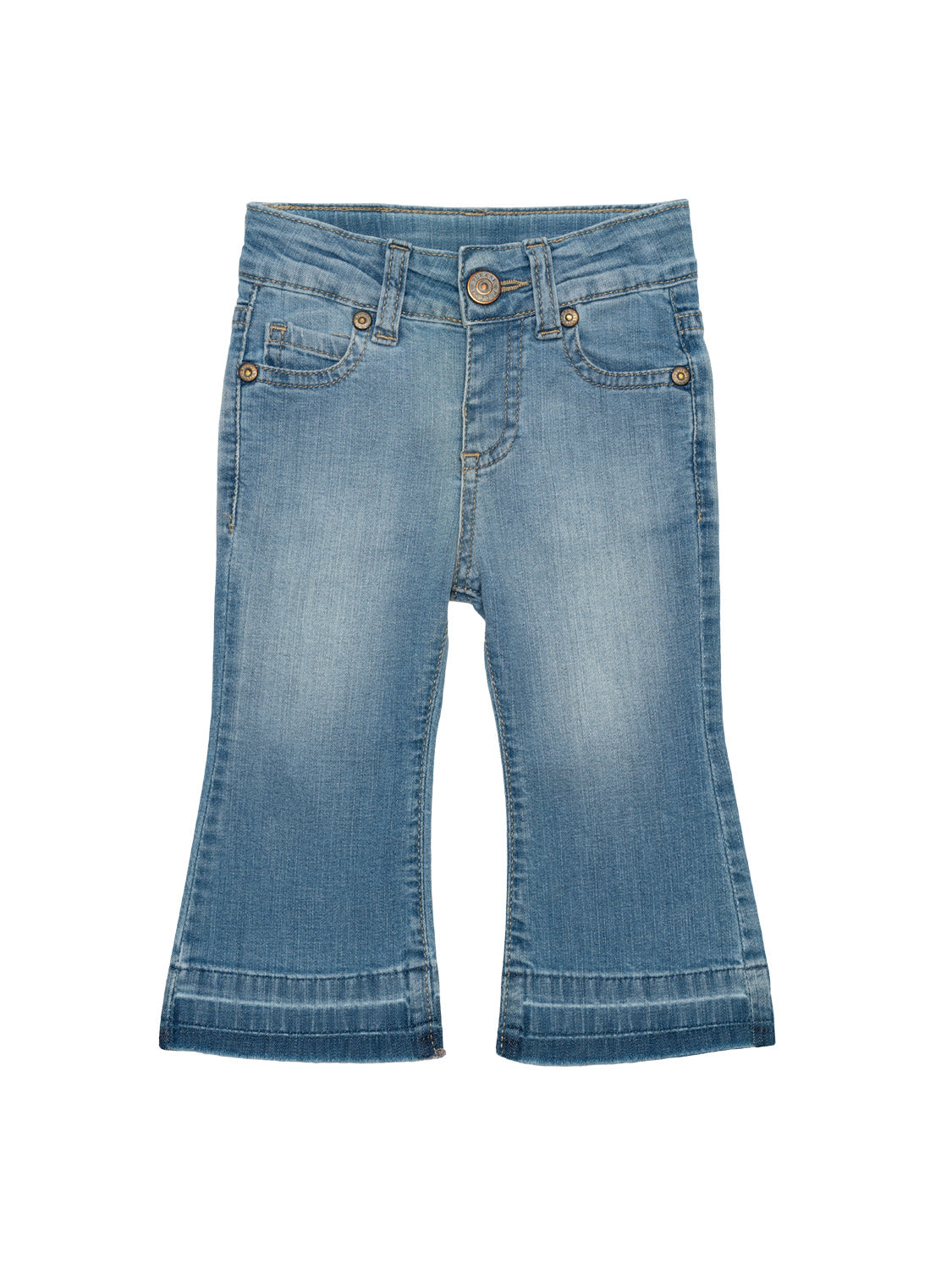 Jeans mit ausgestelltem Bein - Blau