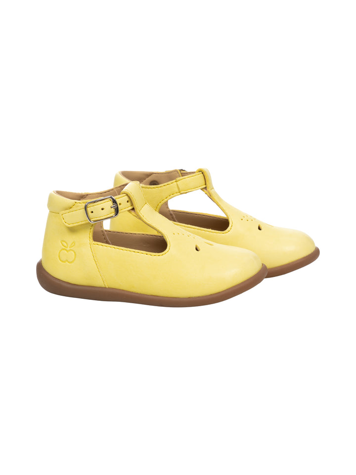 Stand Up Salome Leder-Sandalen - Jaune Pale