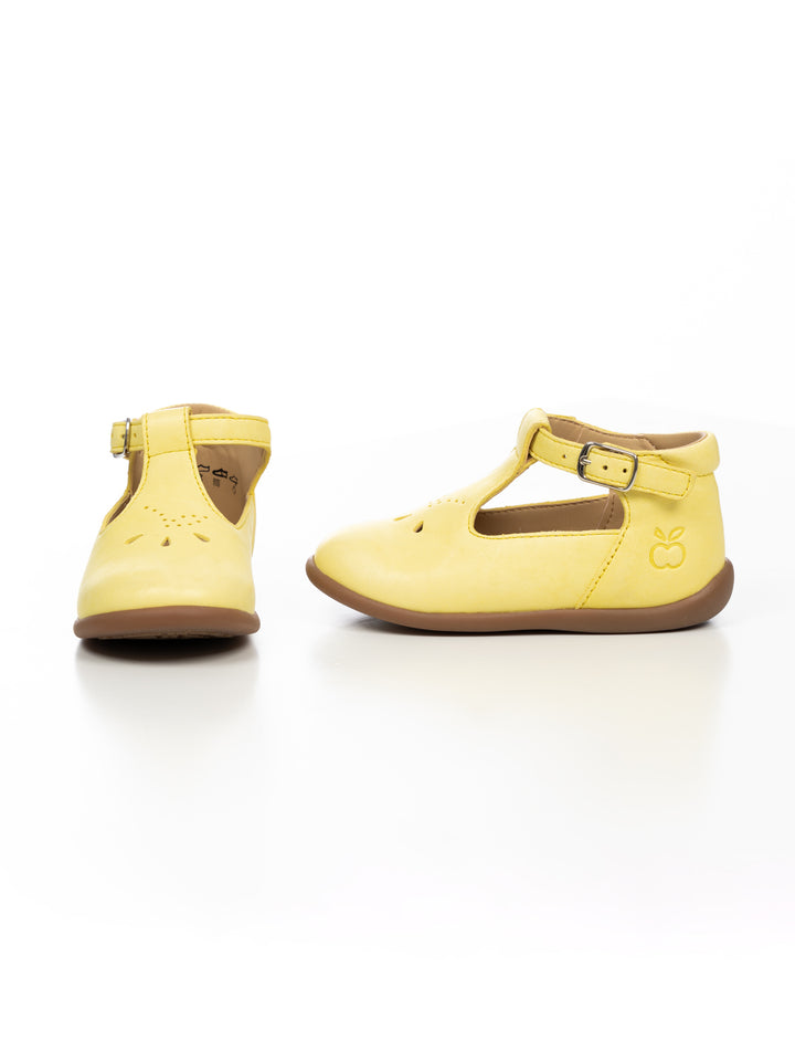 Stand Up Salome Leder-Sandalen - Jaune Pale