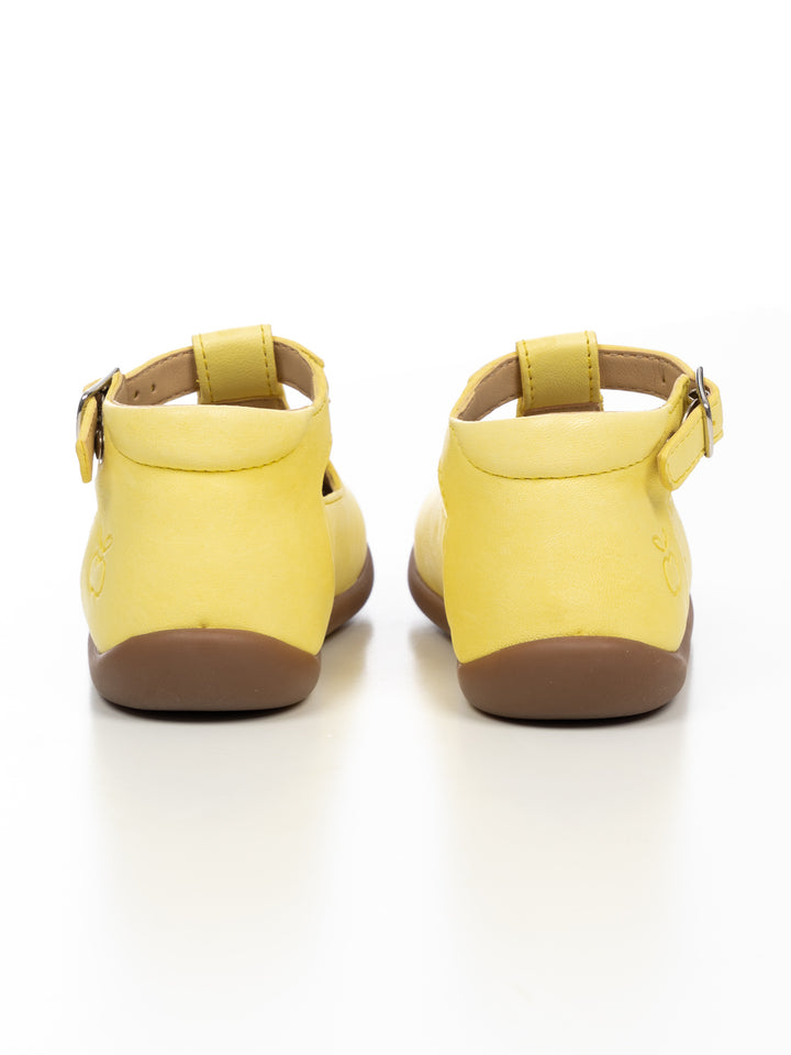 Stand Up Salome Leder-Sandalen - Jaune Pale