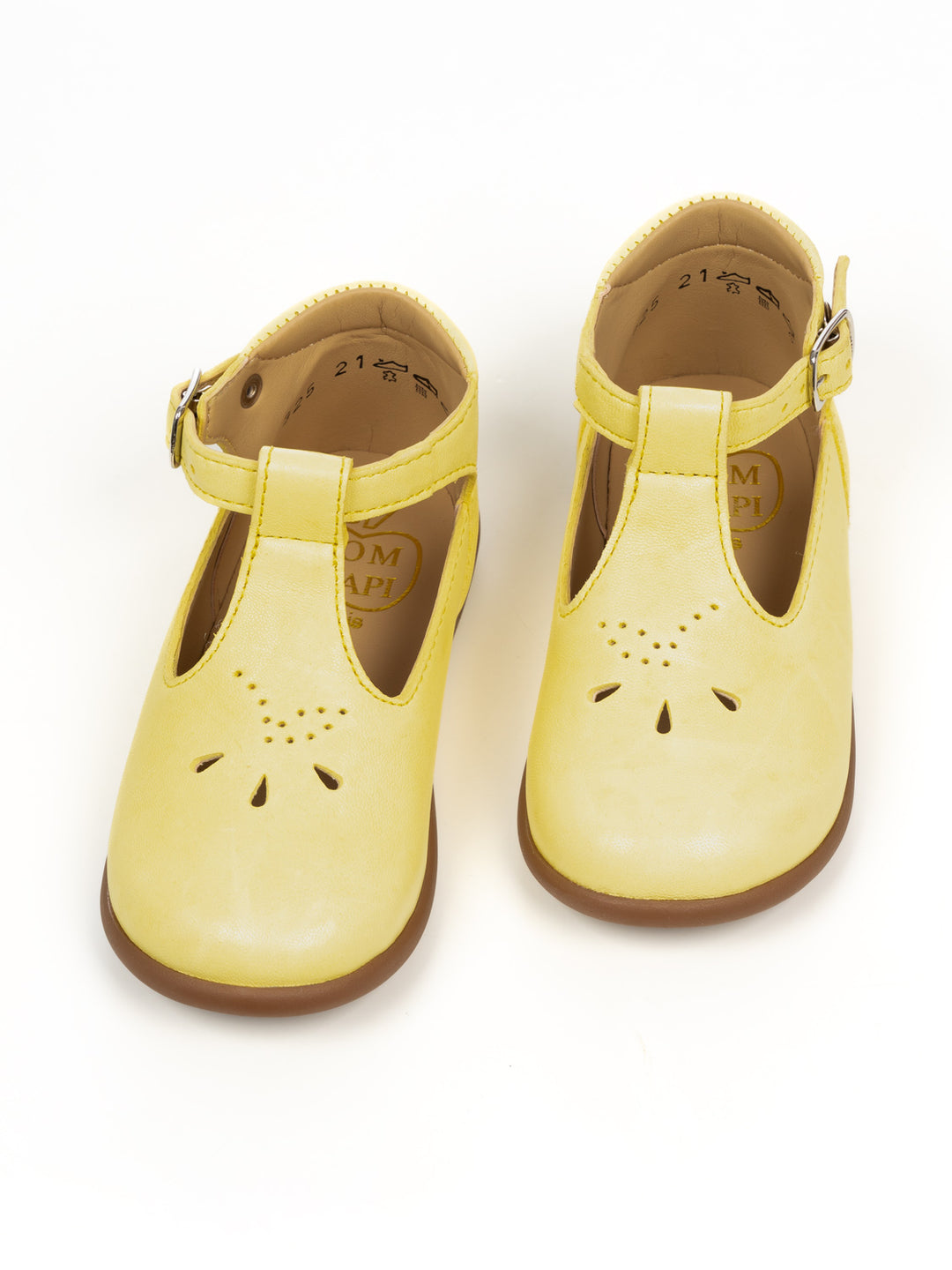 Stand Up Salome Leder-Sandalen - Jaune Pale