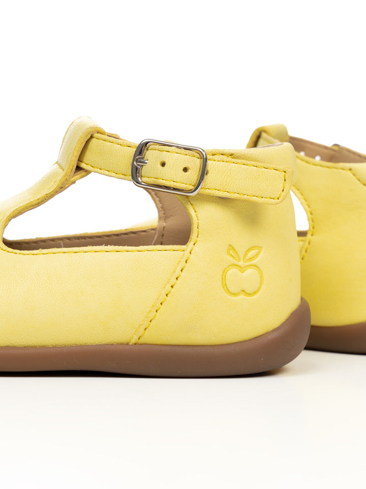 Stand Up Salome Leder-Sandalen - Jaune Pale