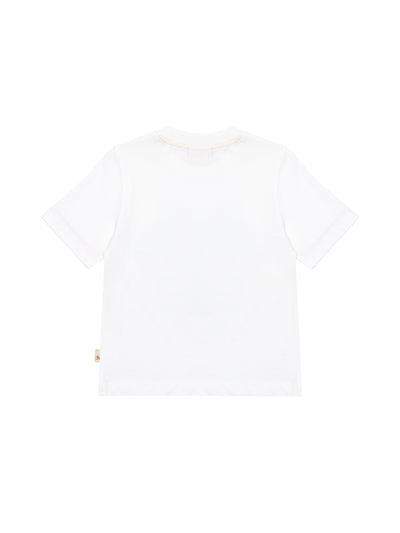 T-Shirt mit Surfer-Print - Weiß