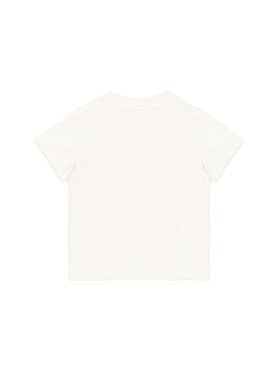 Latzhose und T-Shirt im Set - Creme