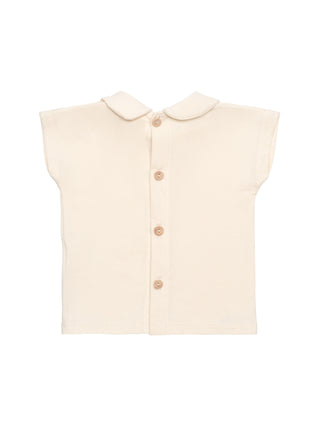 Luna Shirt mit Bubikragen - Ivory