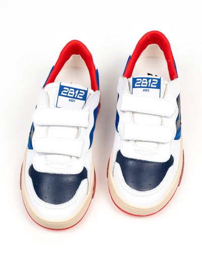 Ledersneaker Baby-Hyper BH10 - Bianco/Bluette