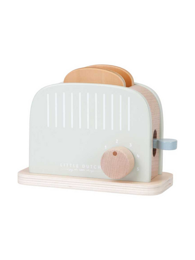 Toaster aus Holz mit Zubehör - Mint
