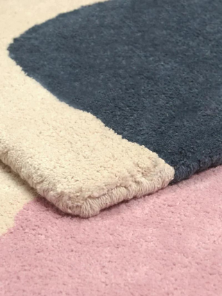 Bidules Kinderzimmer-Teppich 100 x 130 cm - Rose