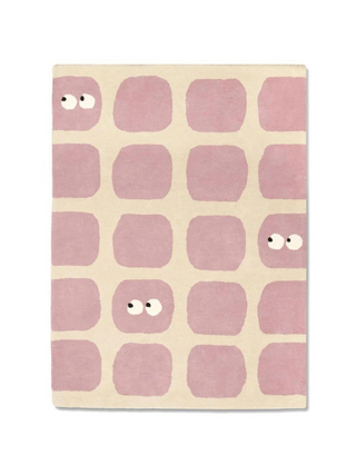 Bidules Kinderzimmer-Teppich 100 x 130 cm - Rose
