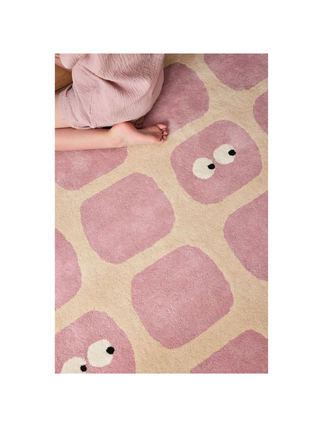 Bidules Kinderzimmer-Teppich 100 x 130 cm - Rose