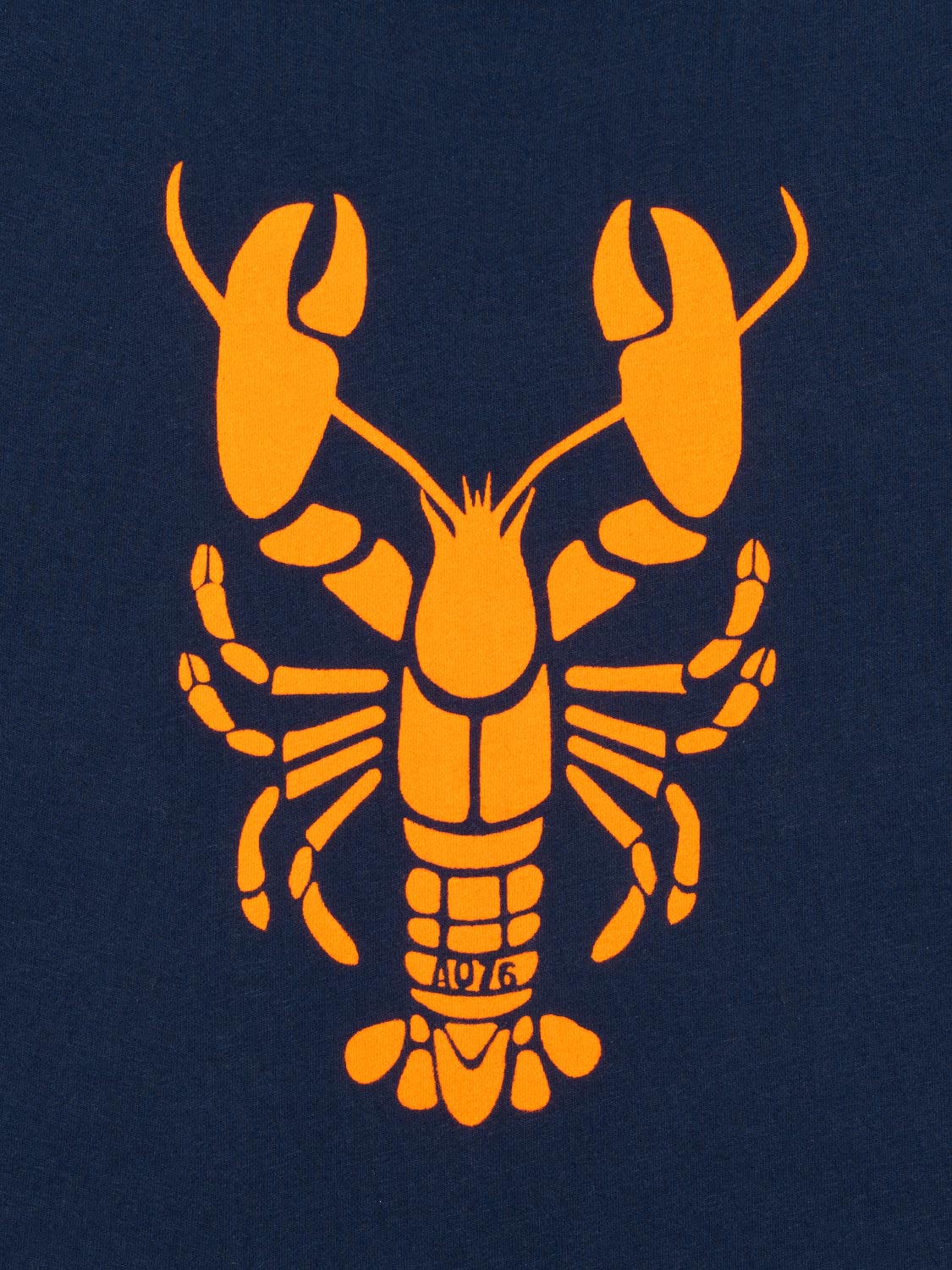 Mat T-Shirt Crab - Blau