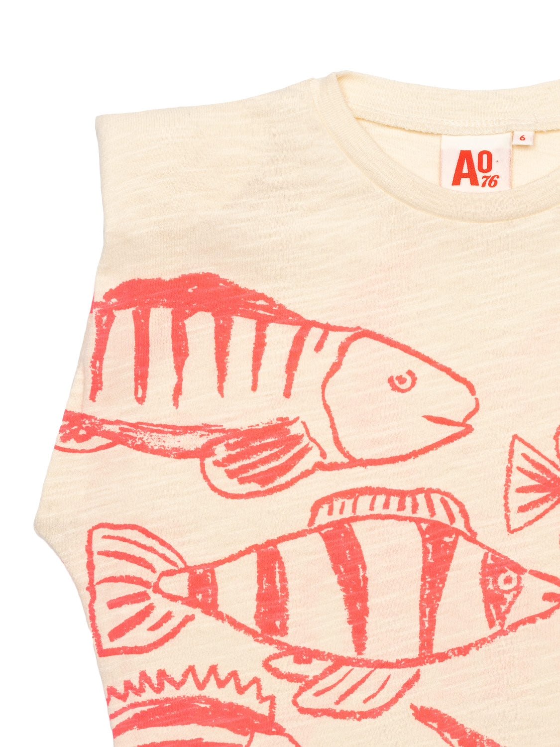 Lora T-Shirt Fishes - Natural