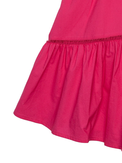 Kleid mit Puffärmeln - Pink