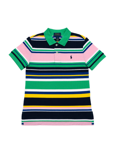 Poloshirt mit mehrfarbigen Streifen - Multicolor