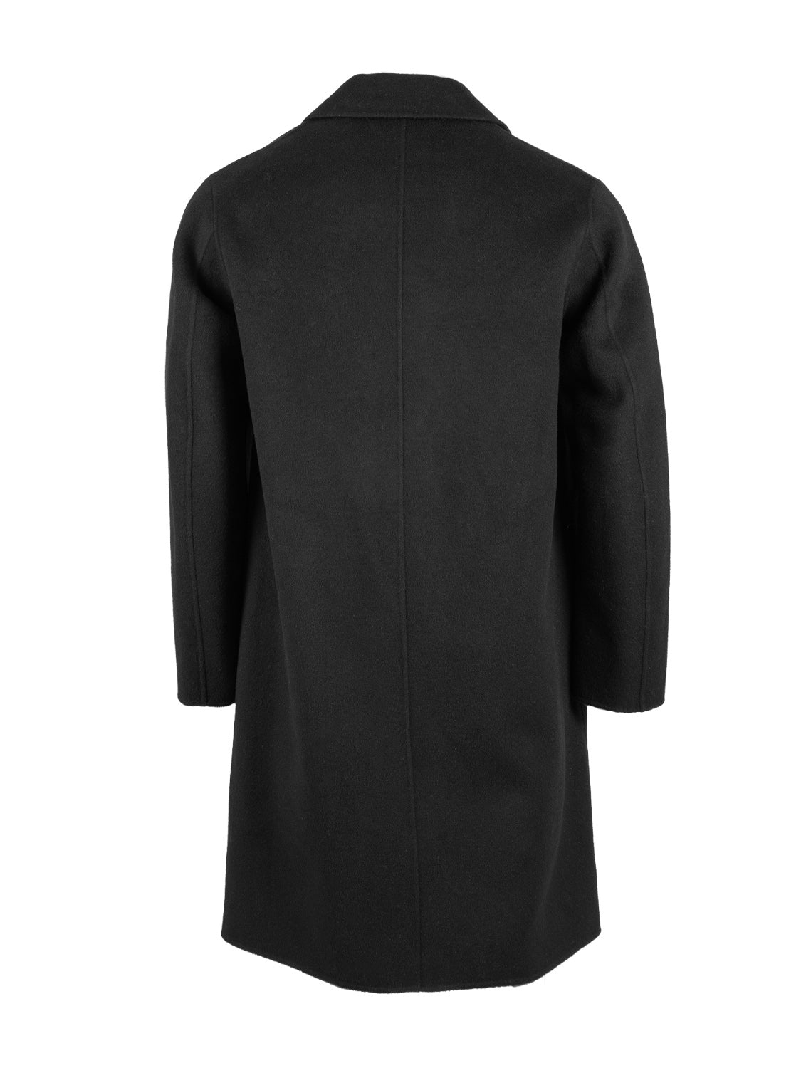Mantel aus Wolle Schwarz
