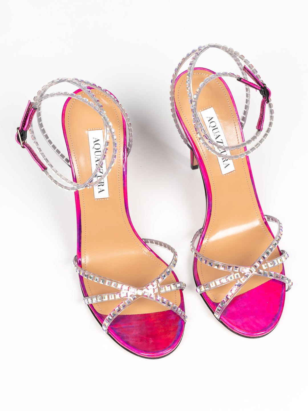 Dance Plexi Sandalen 105mm - Pink