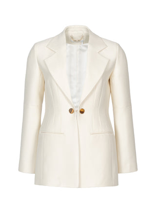 Smokingjacke - Weiß