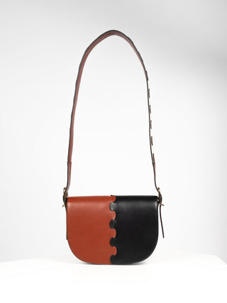 Mia Satteltasche - Bicolor