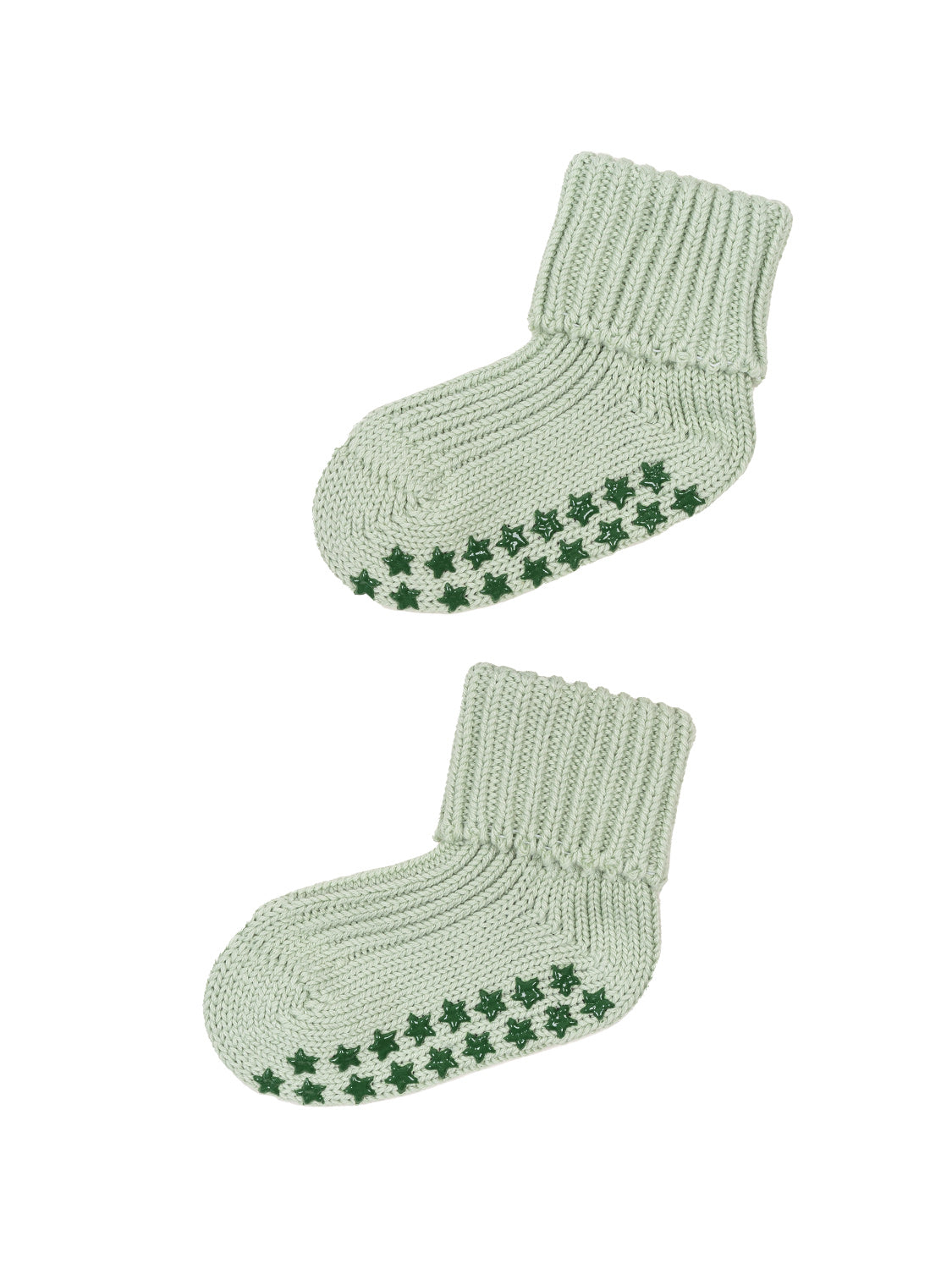 Baby Strick-Socken Grün