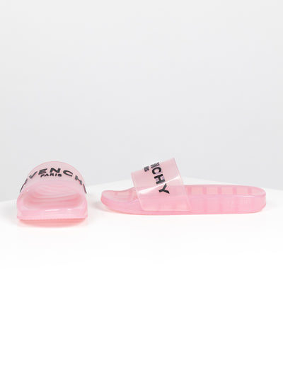 Rubber Flat Sandalen - Pink
