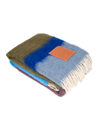 Gestreiftes Plaid mit Fransen