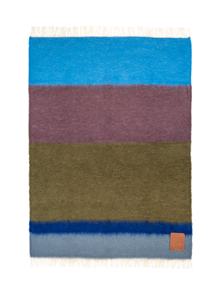 Gestreiftes Plaid mit Fransen