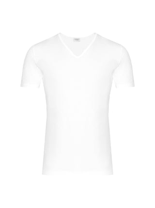 Pure Comfort T-Shirt Kurzarm V-Neck - Weiß